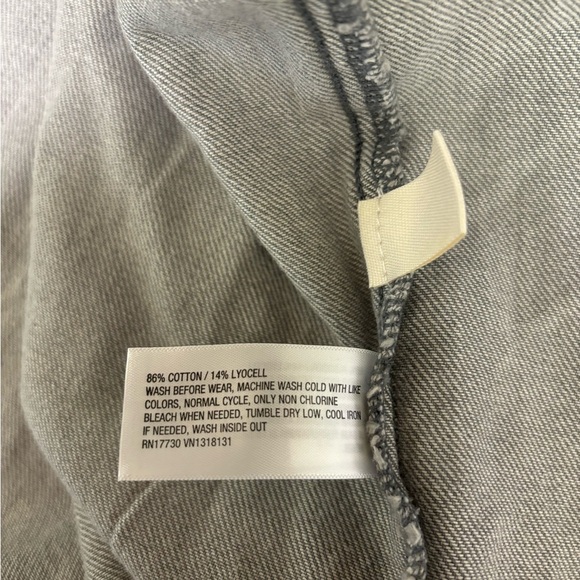 Gray Jean Button-Up Shirt - Picture 6 of 6